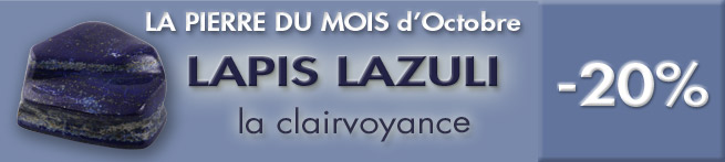 PIERRE DU MOIS D'OCTOBRE : LAPIS LAZULI, photo Serge BRIEZ®cristaux-sante.com