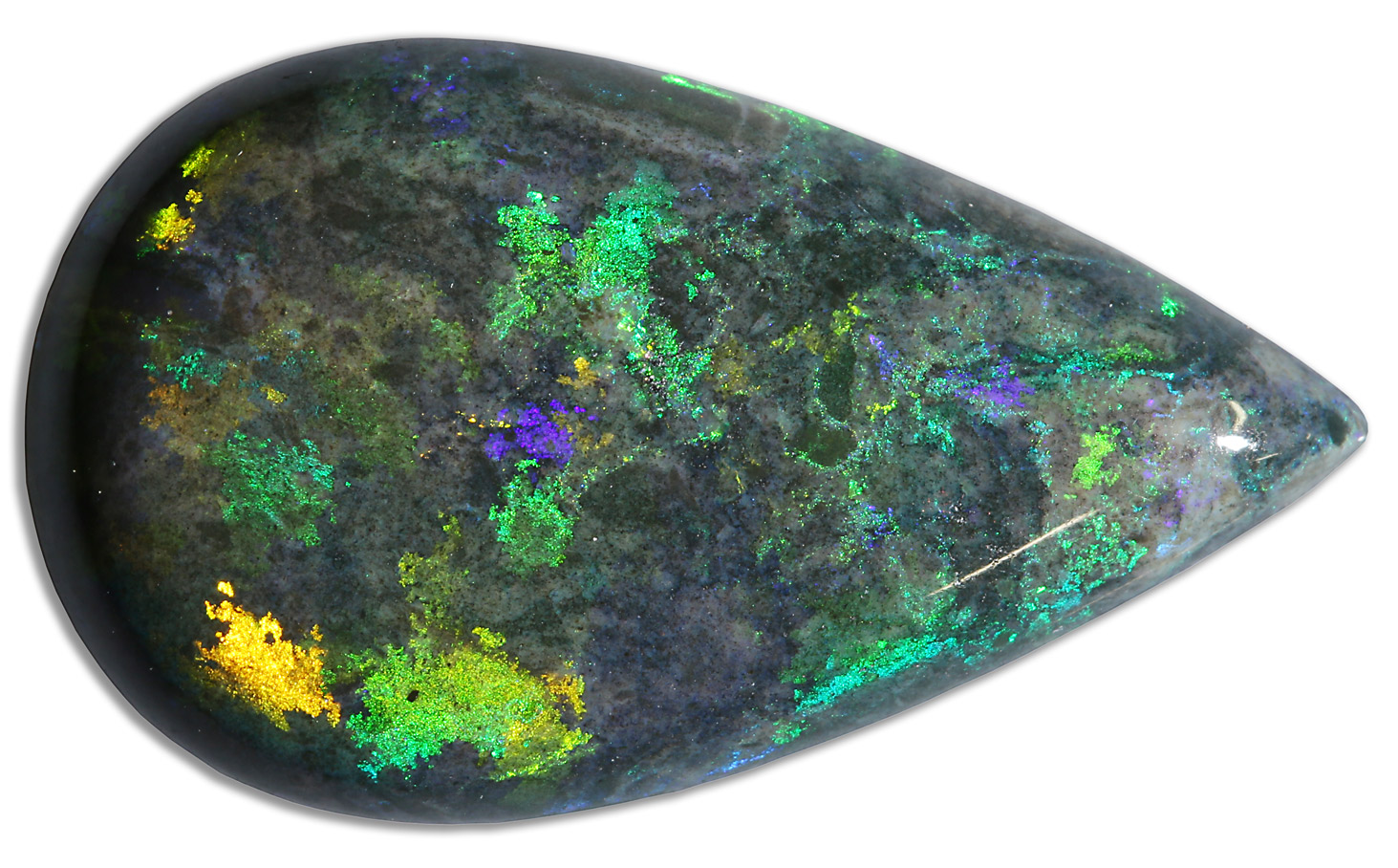 Opale noire d'Australie, ®photo Serge Briez - Cristaux-sante