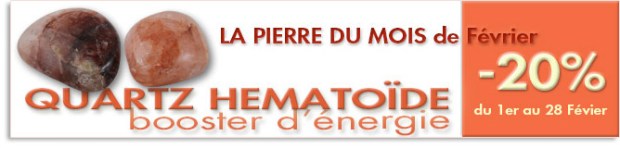 Pierre du Mois de Février : Quartz Hematoïde