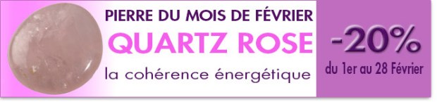PIERRE DU MOIS DE FÉVIER 2015 : LE QUARTZ ROSE