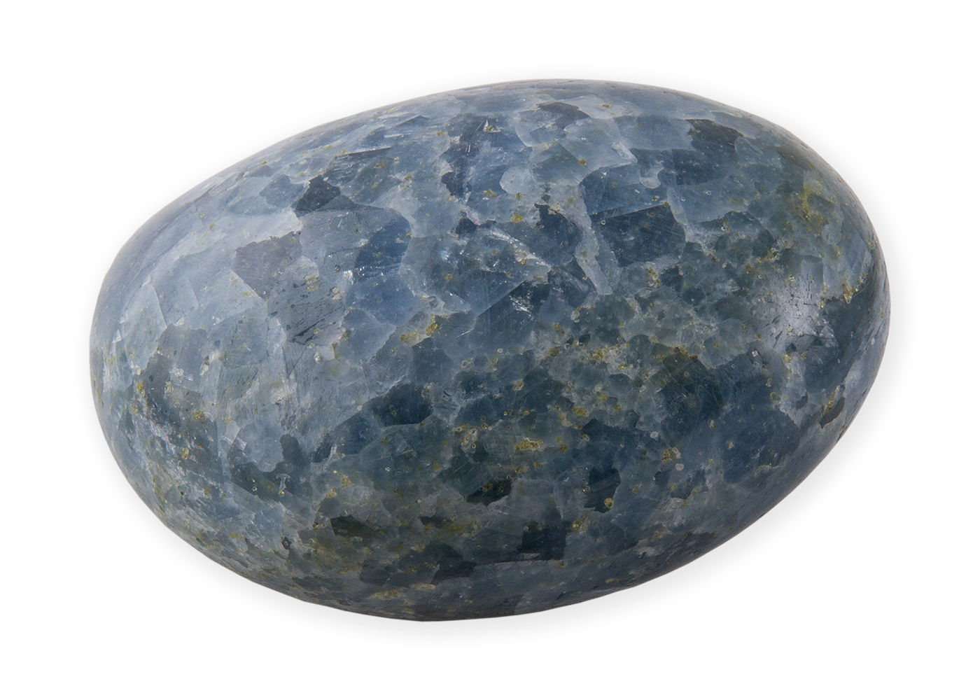 Galet de Calcite bleue, pierre du mois Juin 2015, photo Serge Briez®Capmediations2015