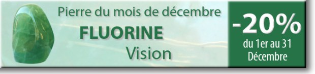 Retrouvez la pierre du mois de Décembre : la Fluorine sur www.cristaux-sante.com
