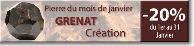 Retrouvez la pierre du mois de Janvier : le Grenat sur www.cristaux-sante.com