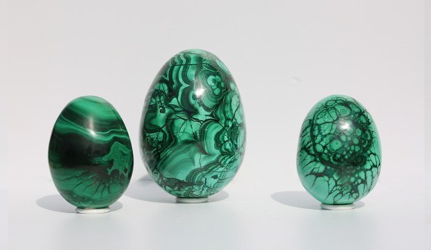 Oeufs de MALACHITE, photo ®Cristaux et Santé, 2016