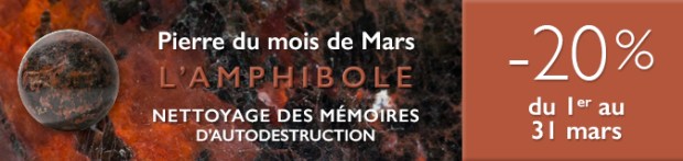 Retrouvez la pierre du mois de Mars 2017 : l'Amphibole sur www.cristaux-sante.com