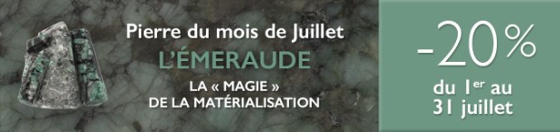 Retrouvez la pierre du mois de Juillet 2017 : l'Émeraude sur www.cristaux-sante.com