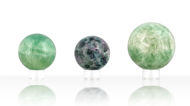 Boules de Fluorine, photo ®Cristaux et Bien-Être, 2018