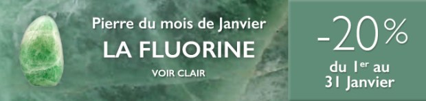 Retrouvez la pierre du mois de Janvier 2018 : la Fluorine sur https://www.cristaux-bien-etre.com