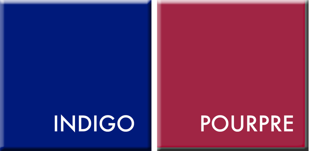 INDIGO-POURPRE,COULEURS DU JOUR SU 9 AU 13 SEPTEMBRE