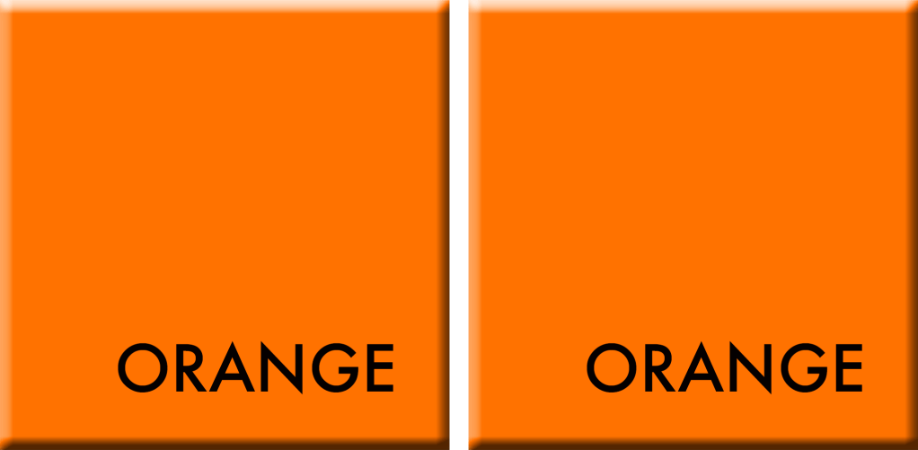 ORANGE/ORANGE, COULEURS DU JOUR DU 8 AU 12 DECEMBRE
