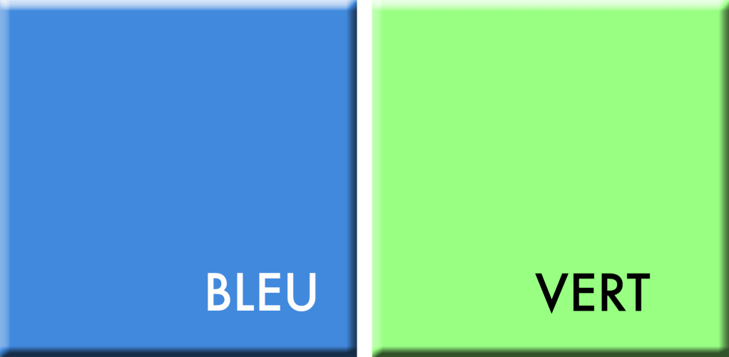 BLEU-VERT, couleurs du jour du 6 au 11 mars